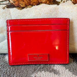 Kate Spade Vibrant Red Card Case